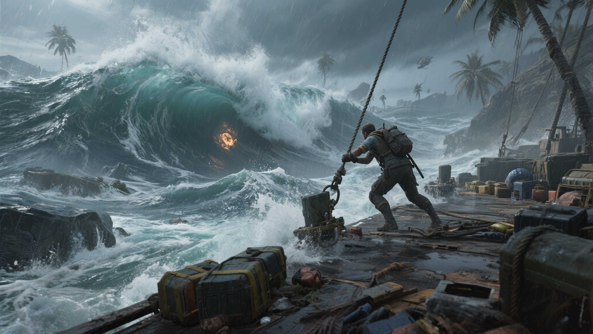 驾孤舟逐海运：挑战风暴与生存智慧